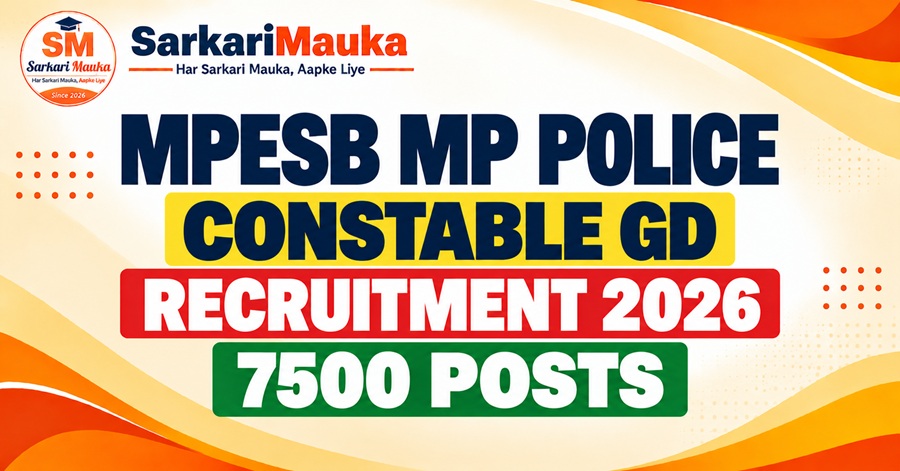 MPESB MP Police Constable Recruitment 2026 | 7500 Posts