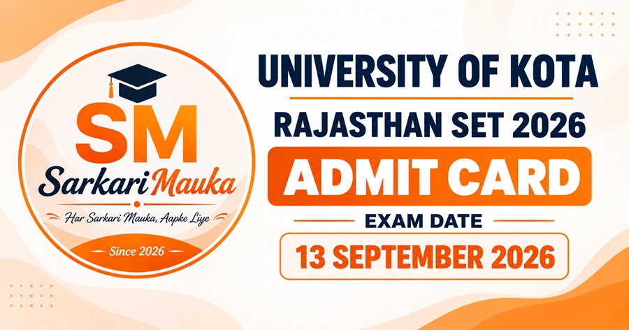 Rajasthan SET Admit Card 2026