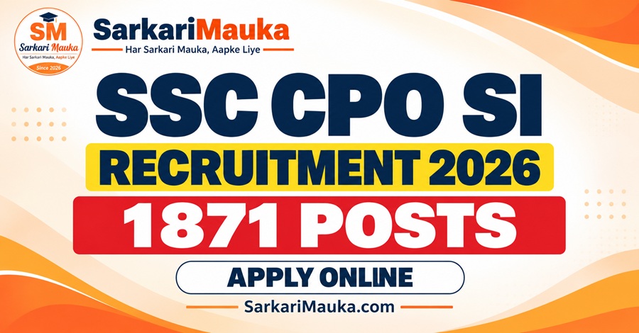 SSC CPO SI Recruitment 2026