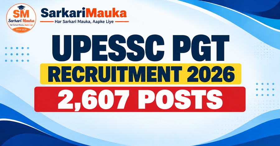 UPESSC PGT Teacher Recruitment 2026